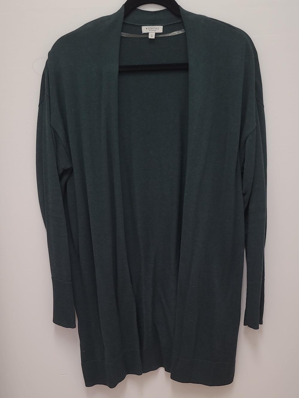 Reitmans Open-Front Long Cardigan - Forest Green